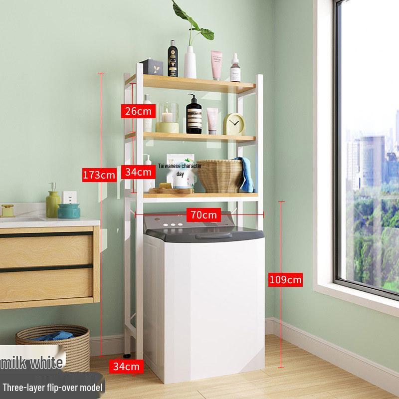 Stainless Steel No-Punch Multi-Layer Bathroom Storage Rack for Above Toilet