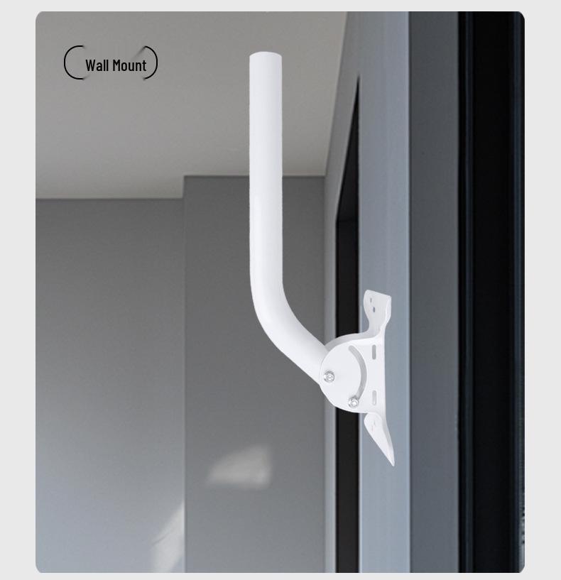 Adjustable Outdoor Antenna & Pole Mount for Wireless Network Bridge with Elevation Angle Control