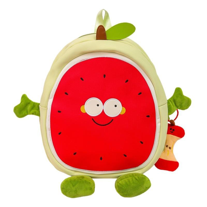 Schoolbag New Creative Cartoon Watermelon Large Capacity Backpack Trendy Fashion Cute Junior High School Student Class Travel