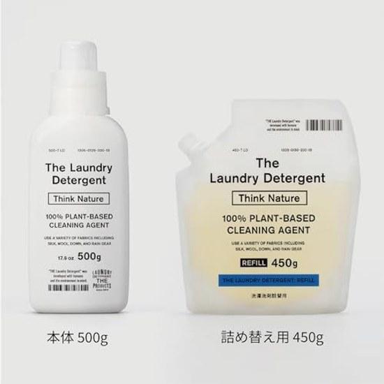 Think Nature Laundry Detergent Refill Indoor Drying Additive-Free Suitable Baby Clothes No Fabric Softener Needed 450g