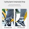 Reflective Cycling Leg Straps with Elastic Rope for Night Running and Portable Storage.