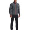 Under Armour Veste Storm Revo Couleur Unie Logo Lettre Imprimé Zippée Col Montant Veste Homme Grise 1373407-012
