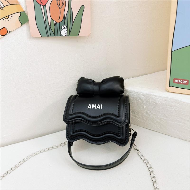 Exquisite trendy children's bag super cute bow bag princess baby foreign style shoulder messenger bag