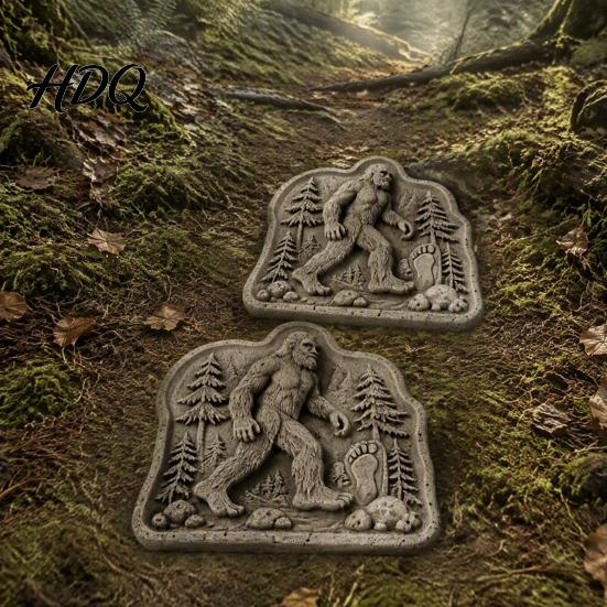 Garden Walkway Paver Reusable Rabbit Stepping Stone Mold Concrete Cement Casting Mold for DIY Silicone Form Decor Path Mould Outdoor Decoration