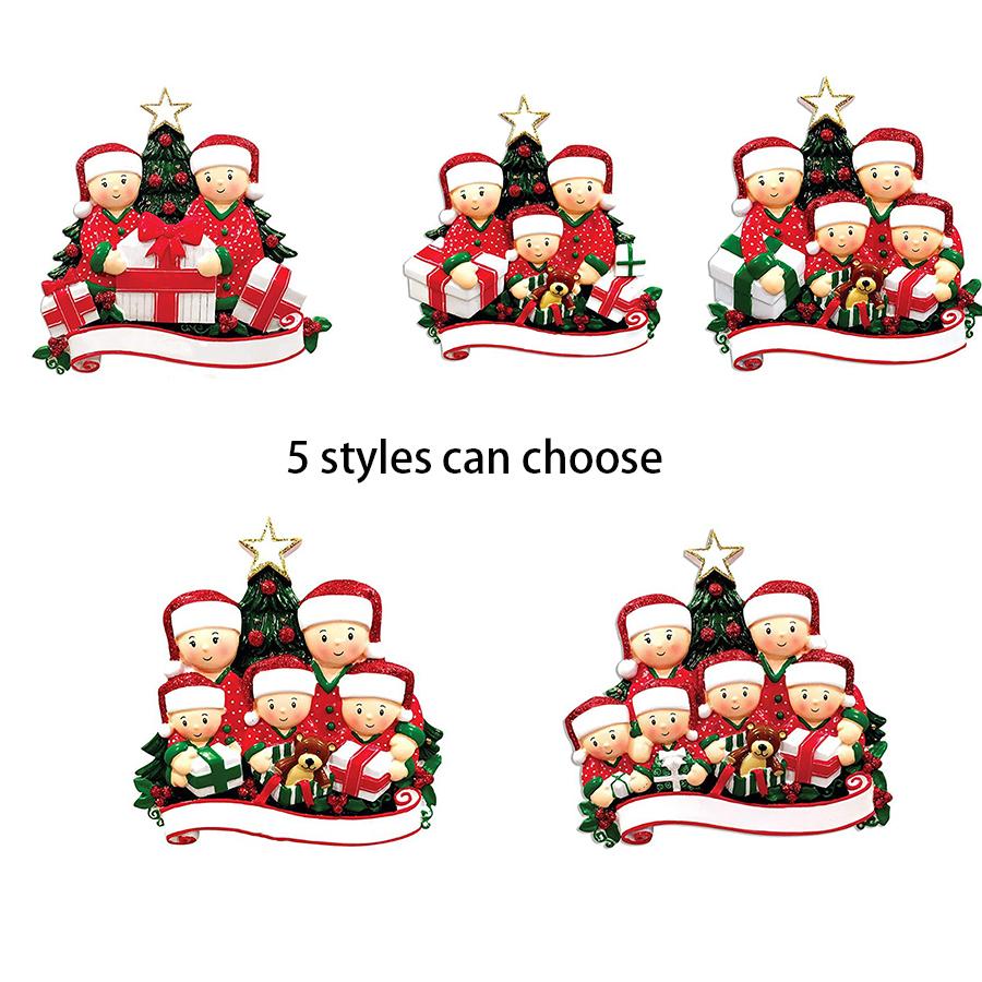 DIY Christmas Decorations for Home, family Figurine, Christmas Decorations for home, New Year 2022, Christmas Tree Decoration