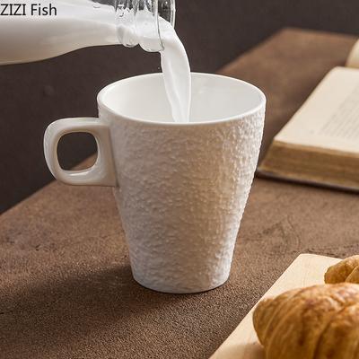 Caneca com estampa de rocha, criativa, cerâmica, café da manhã, copo de leite, escritório, grande capacidade, copo de água, chá da tarde, xícara de café, conjunto para beber em casa