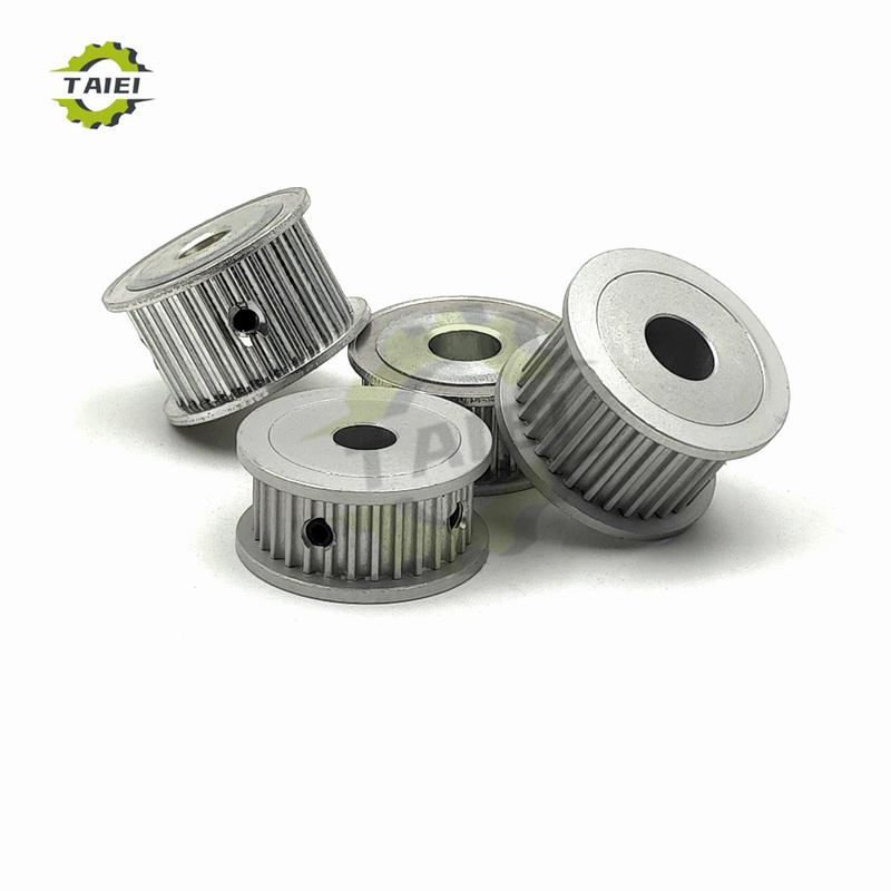 HTD 3M Senkron Kasnak 45 Diş 46 Diş Kama Yuvalı Çap 5mm-28mm Kayış Genişliği 10/15/20mm İçin HTD3M Zamanlama Tekerleği 3M 45 Dişli Çark Kasnak