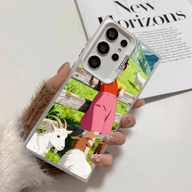 Heidi Cartoon Cute Shockproof Phone Case for Samsung Galaxy S26 Edge S25 Ultra S24 FE S23 Plus S21 Cover Anti Fall Fundas