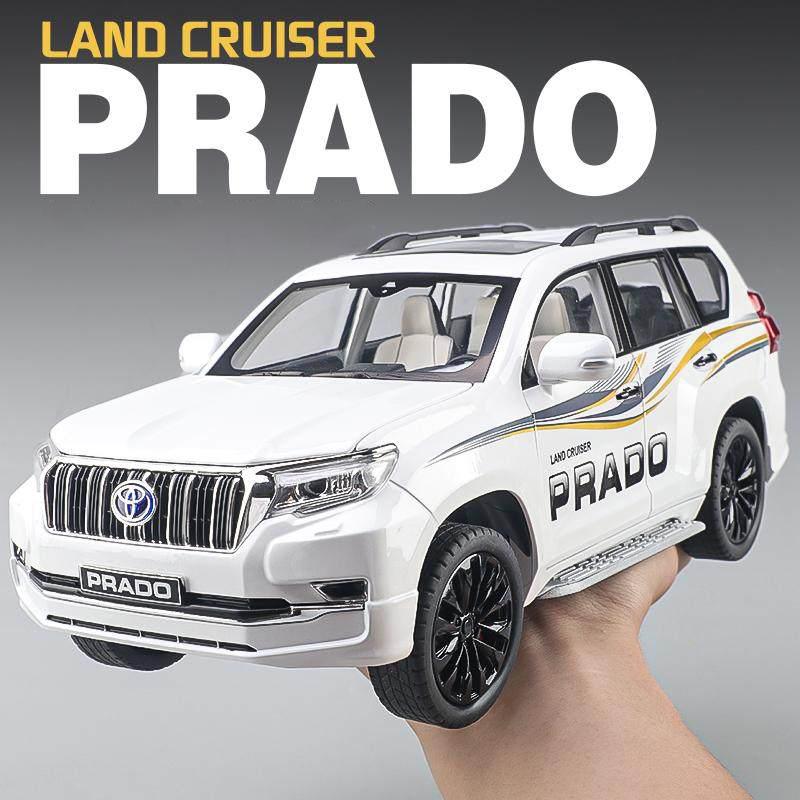 1/18 Toyota Prado Land Cruiser SUV Alloy Model Car Toy Diecasts Casting Sound and Light Car Toys for Children Vehicle