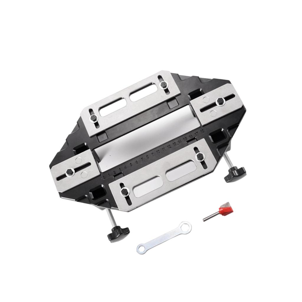 Door Hinge Jig Lock Guide Plate Slotting Hinge Hole Drilling Guide Slot Tool
