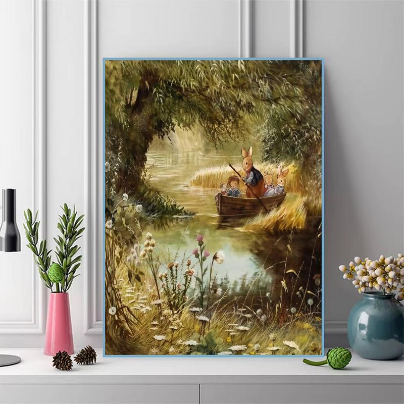 Peter Rabbit Magic.143 100% Round Full Drill 5D DIY Diamond Painting Embroidery Cross Stitch Rhinestone Décor