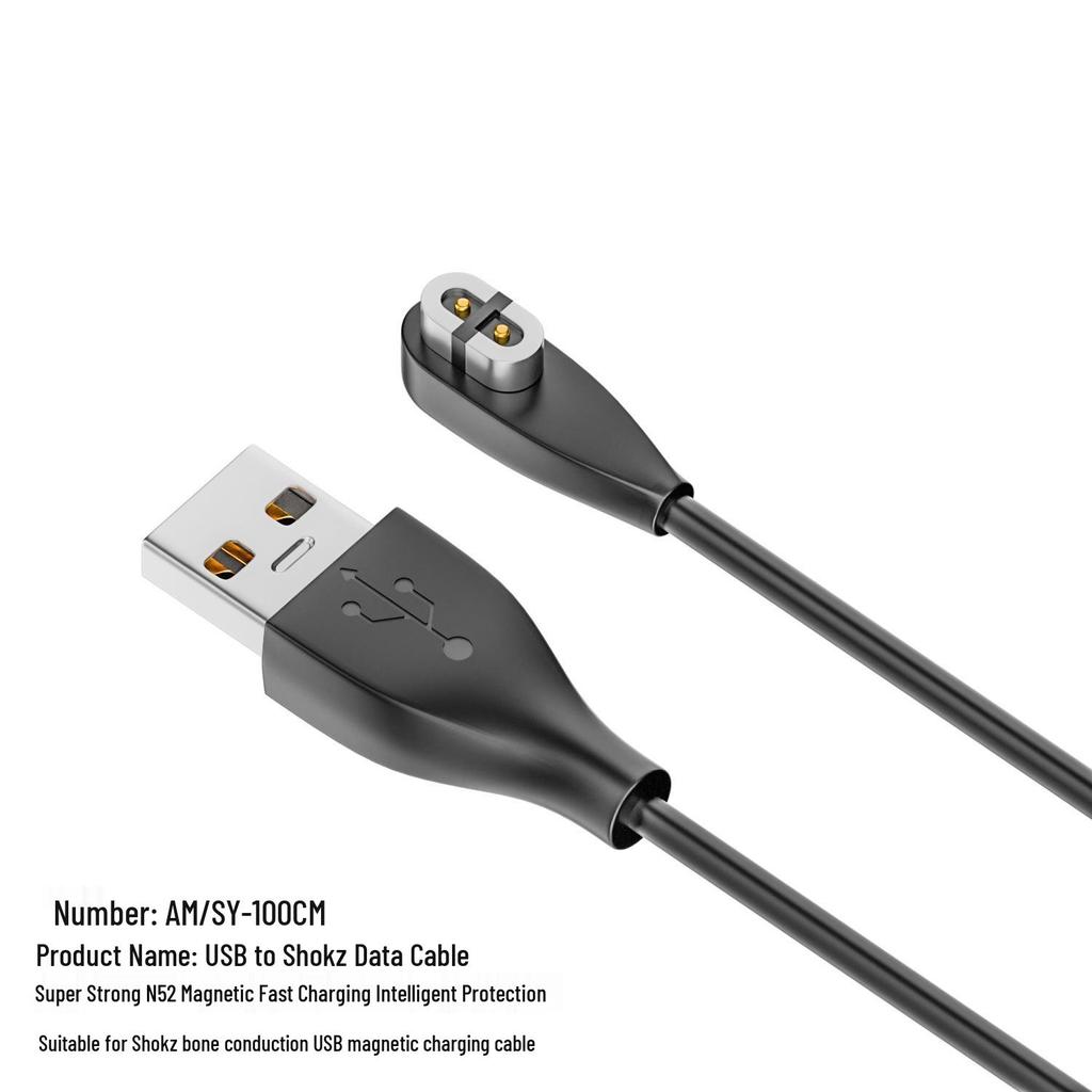 Magnetic Type-C Charging Cable for Shokz AS800/S803/S810 Bone Conduction Bluetooth Headphones
