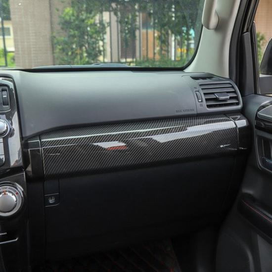 Front Co-pilot Dashboard Panel Cover Trim Bezels For 4Runner 2010+ Carbon Fiber
