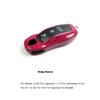 For Porsche Cayenne Mancan Panamera 911 718 Boxster Cayman Taycan Car Key Case Abs Solid Color Ruby Red Shell Replacemen