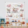 Christian God Is Within Her She Will Not Fall Wall Tapestry Bible Verse Wall Tapestry Hanging for Bedroom Girly Room Religious