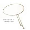 Metal Ball Pendant Waist Chains for Women Long Thin Adjustable Chain Belt Ins Korean Chic Dress Pants Decorative Waistband Strap