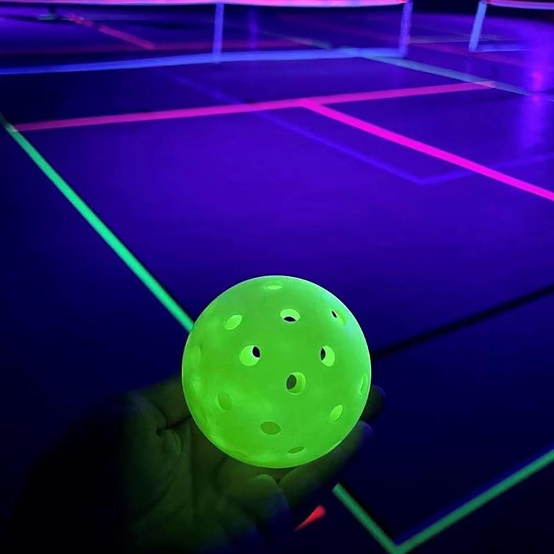 New LED Light Up Pickleball Balls,Glow In The Dark Pickleball,Pickleball Gifts For Men And Women,Outdoor Pickleball Balls Play