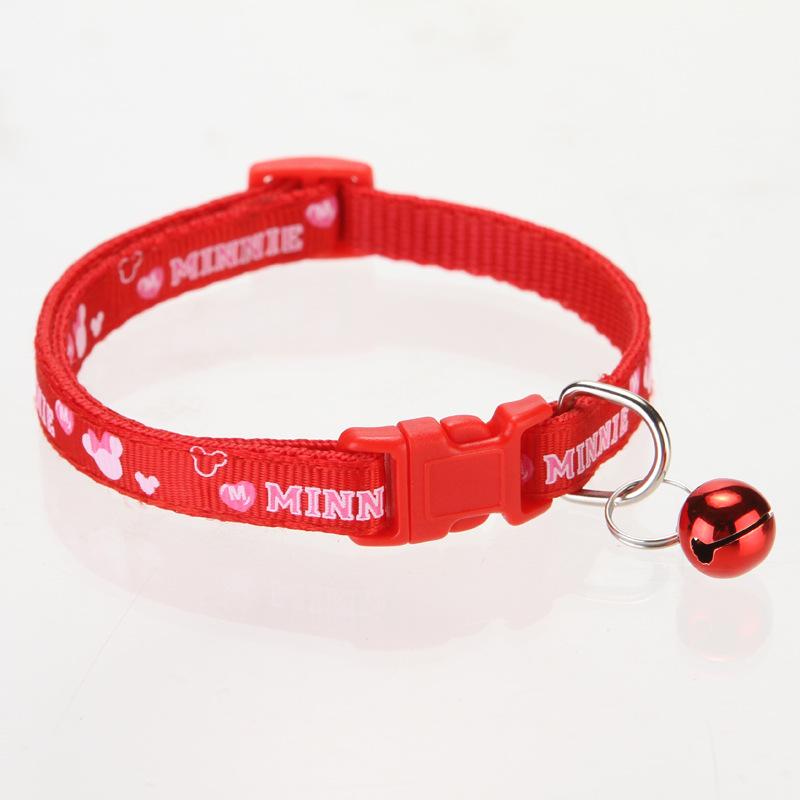 Pet Cartoon Collar with Bell for Cats and Dogs