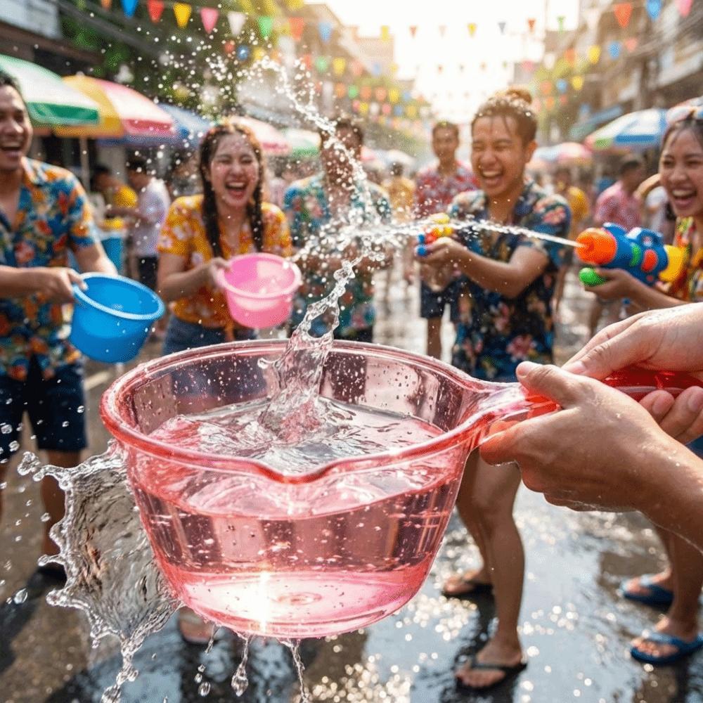 Transparent Water Ladle Large Capacity Bath Water Spoon Water Scoop  Water Splashing Festival