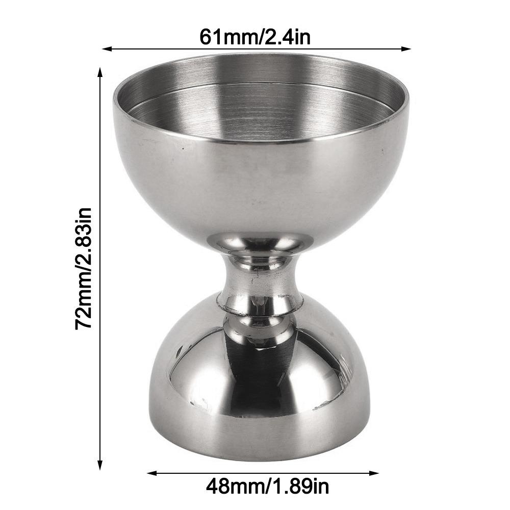 304 Stainless Steel Cocktail Measuring Cup Double Head Design Metal Shot Glasses  Bartenders