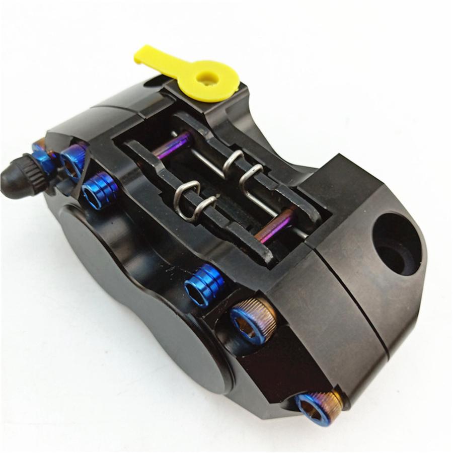 New Motorcycle Black CNC Brake Caliper Brake Pump 82 Mm Assembly 4 Piston Radial