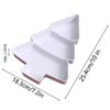 Creative Christmas Tree Shape Tray Plastic Compartmented Fruit Plate Candy Snacks Nut Tray Home Christmas Party Dessert Plate