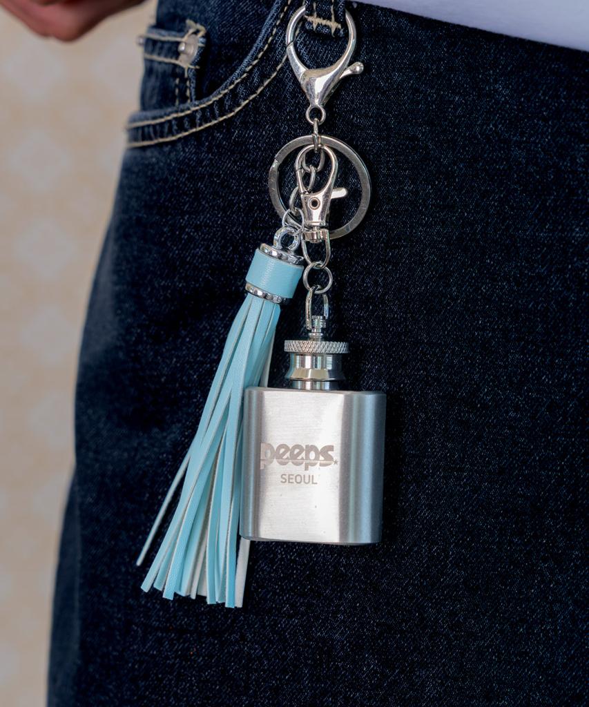 PEEPS Pocket Flask Keryring(Square) (D Type)