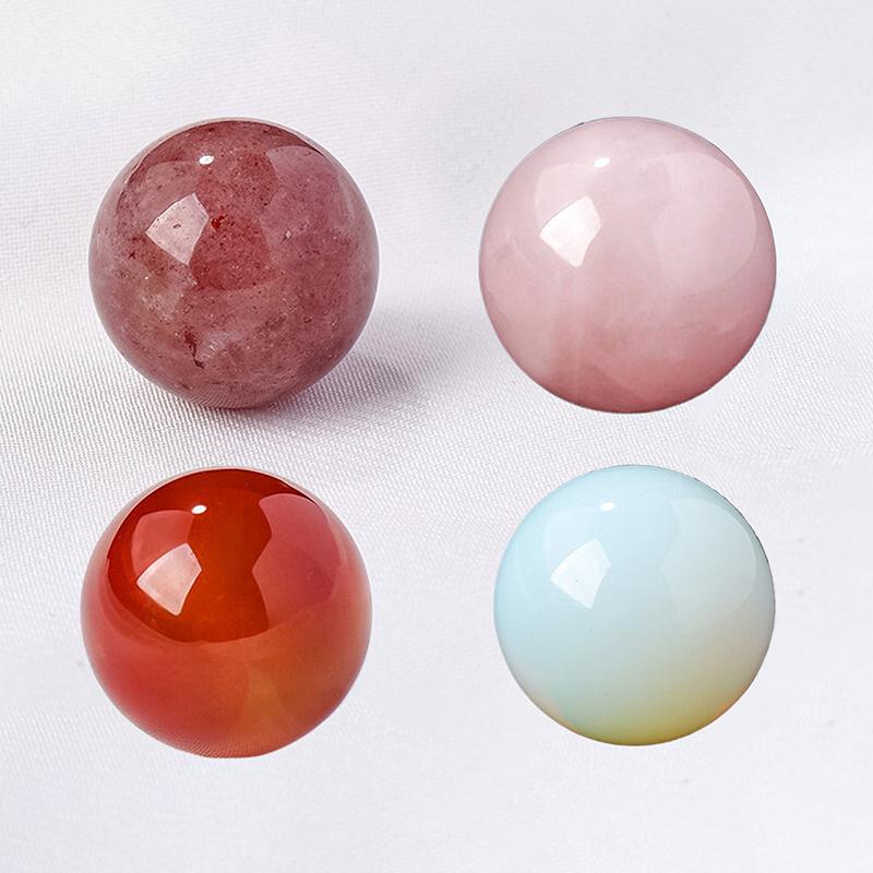 20Mm Mini Koraliki z Naturalnego Kamienia Okrągłe Kulki Reiki Healing Kwarc Agat Minerał Ozdoba