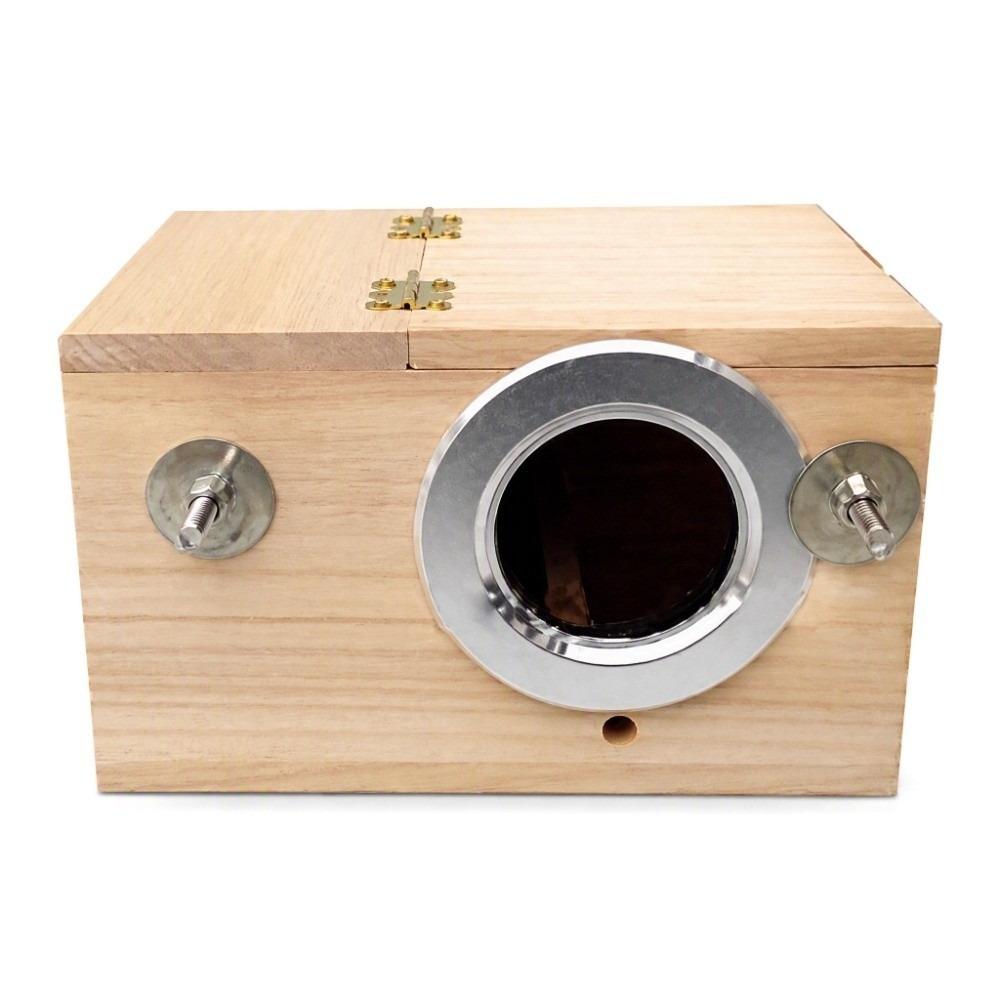 Paulownia & Pine Wood Bird Breeding Box Bird Cage Accessory Roost Box For Cockatiel