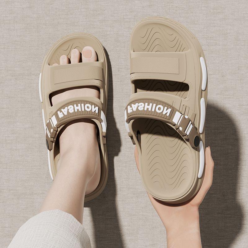 Driving wading sandals men's summer wear non-slip, wear-resistant and deodorant dual-purpose driving casual beach slippers