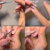 Russian Style Nail Pusher: Double-Ended Steel Tool for Cuticle Care with Round & Slanted Heads, Safe for Natural Nails.