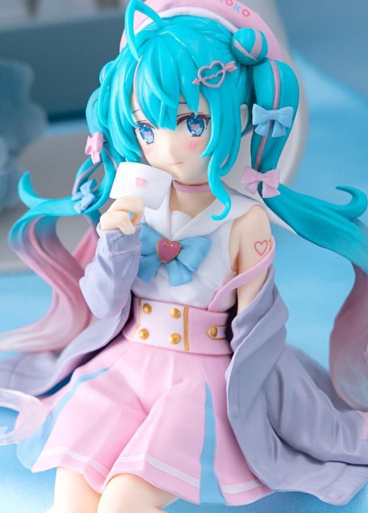 Hatsune Miku Noodle Stopper Figure Sailor Suit In Love Gray Ver.