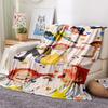 1PC Pippi Longstocking Print Flannel Blanket, High quality Comfortable for All Seasons, Home Decor, Warmth and Comfort, Perfect for Christmas Gifts113