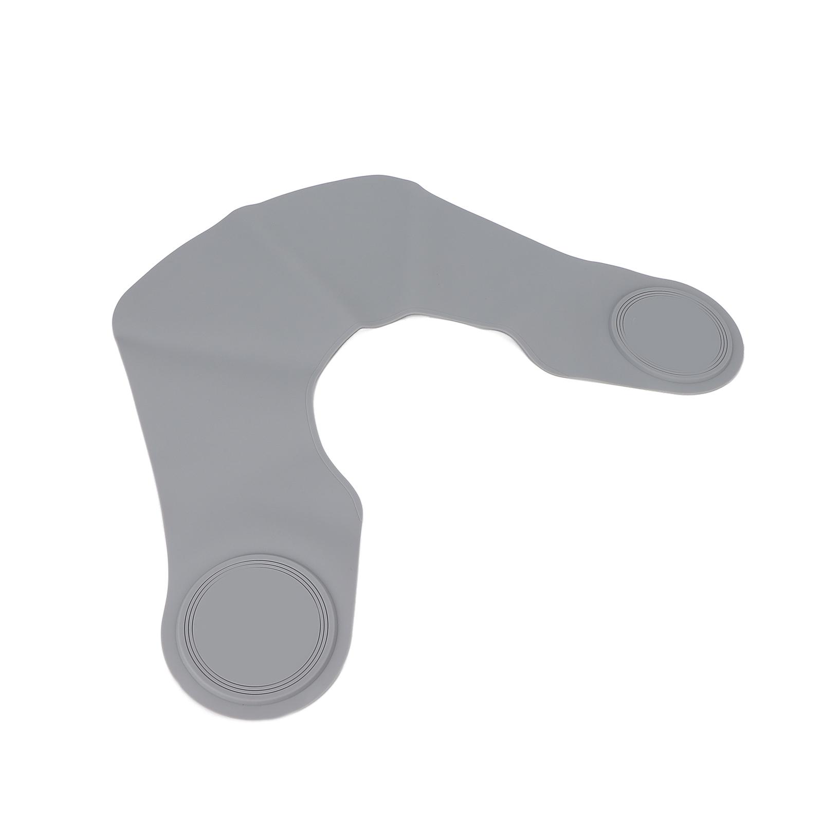 

Haircut Neck Collar Soft Silicone Waterproof Hair Coloring Dyeing Neck Shawl Wrap for Barber ShopGrey серый