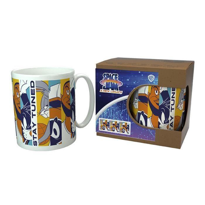 Mug - LOONEY TUNES - Space Jam - 320 ml - Céramique - Cylindrique - Blanc