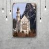 Neuschwanstein Castle Vintage Metal Tin Signs Posters Decor Retro Metal Plaque Wall Art Decor for Garage Bar