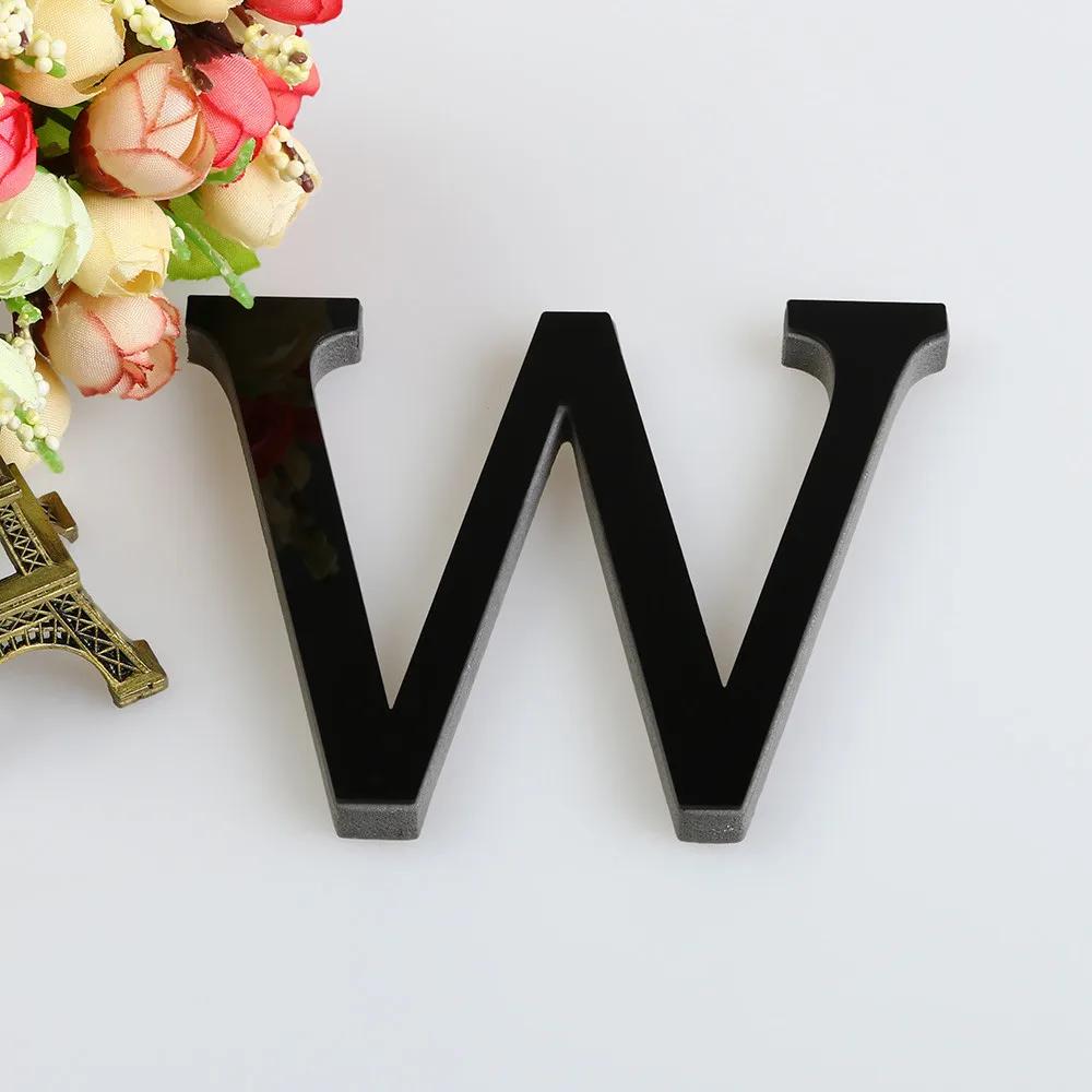 20 cm de alto26 Alfabeto DIY Decoraciones de Pegatina de Pared 3D Pegatina de Alfabeto Inglés Negro Decoraciones de Pared para el Hogar Fiesta