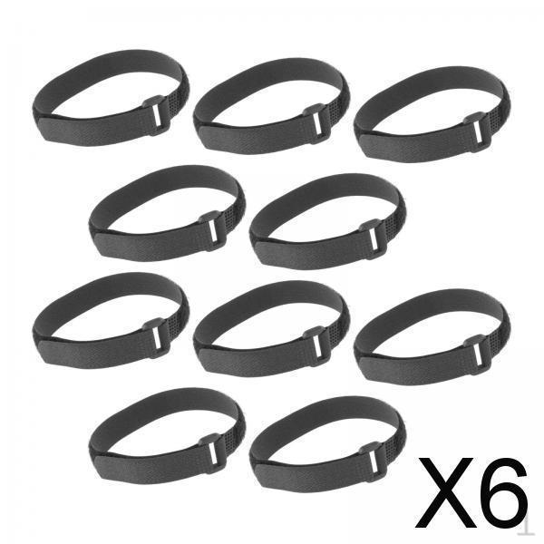 

6x Bike Strap with Buckle, Nylon Replacement, Multi-Purpose, Adjustable for Rack, Car And Garage,