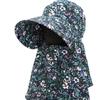 Shop   Women Flower Mask Sun Cap Navy Km Wh 0435