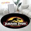 3D Cartoon Jurassic Park Dinosaur Area Rug,Round Carpet Rug for Living Room Bedroom Sofa Decor,Children Play Non-slip Floor Mat
