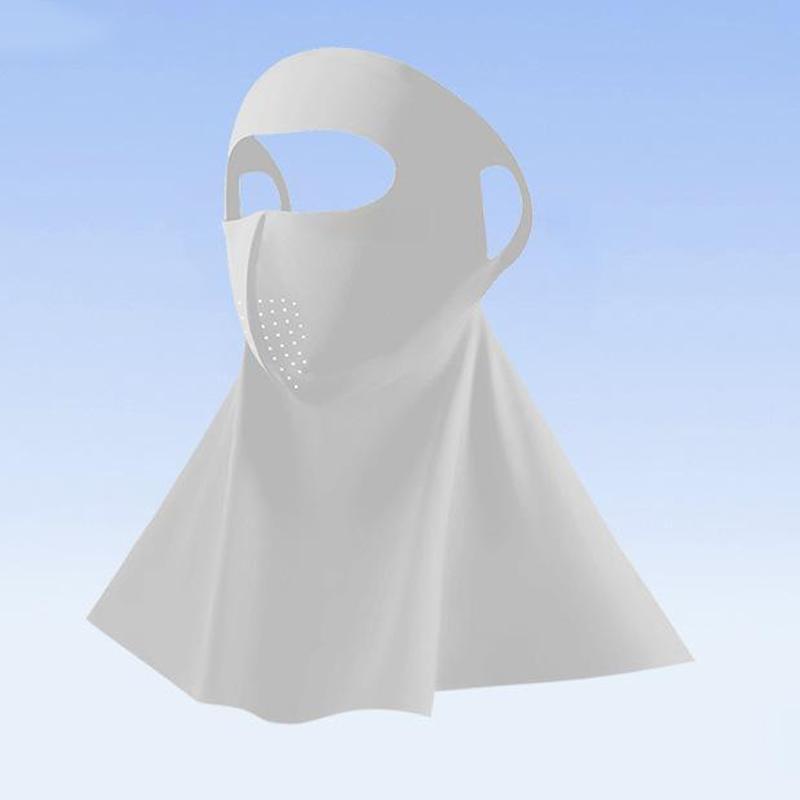 Sunscreen Seamless Mask For Men And Women Breathable Ice Silk Neck Protection Outdoor Sunscreen Mask