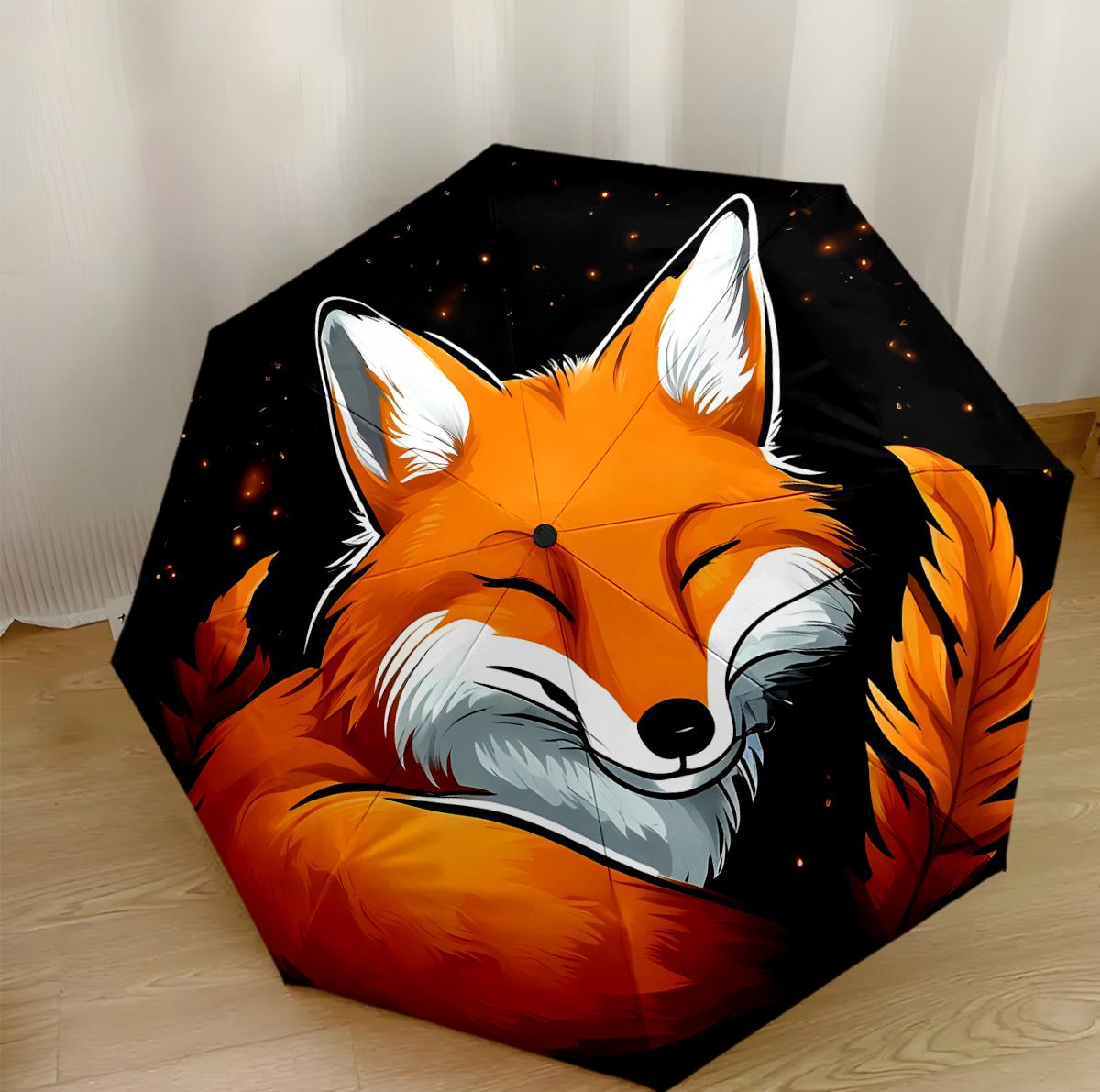 

Frost fox Majesty Compact Travel Automatic Umbrella Folding Umbrella with 8 Ribs Compact Design Durable Everyday Carry Umbrella Fashion Lovers