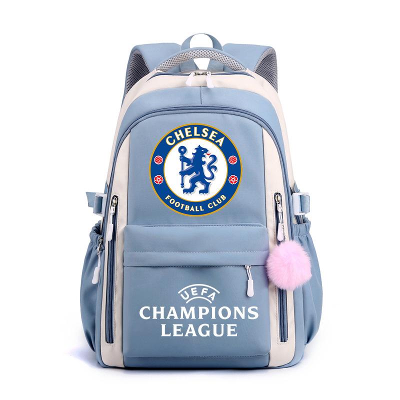 3 Piece School Backpack Set for Students Large Capacity Oxford Cloth Schoolbag with Shoulder Strap and Pencil Case