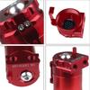 Car Baffled Oil Catch Can Tank Kit For PCV System Red Universal Baffled Catch Can Kit