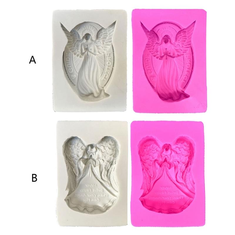 Angel Fairy Resin Epoxy Mold Jewelry Pendant Crystal Casting Making Silicone Mold for DIY Craft Tool Cake Decor Mold