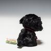 Doce Broto de Bambu Fontaine Pug Preto Brinquedo de Pelúcia 48235