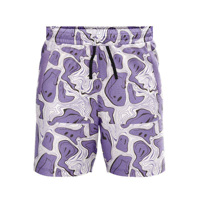 

Унисекс Ретро Цветочные Быстросохнущие Гавайские Пляжные Шорты - Стиль Летнего Отпуска 4XL