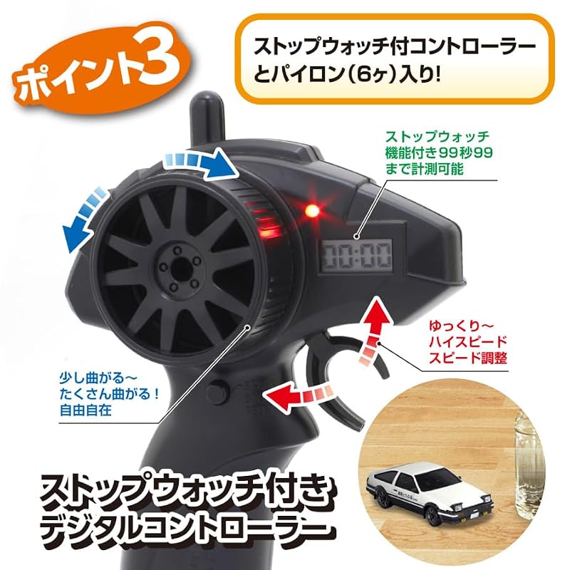 Kyosho Egg FIRST MINI-Z Initial D Toyota Sprinter Trueno AE86 66601Z