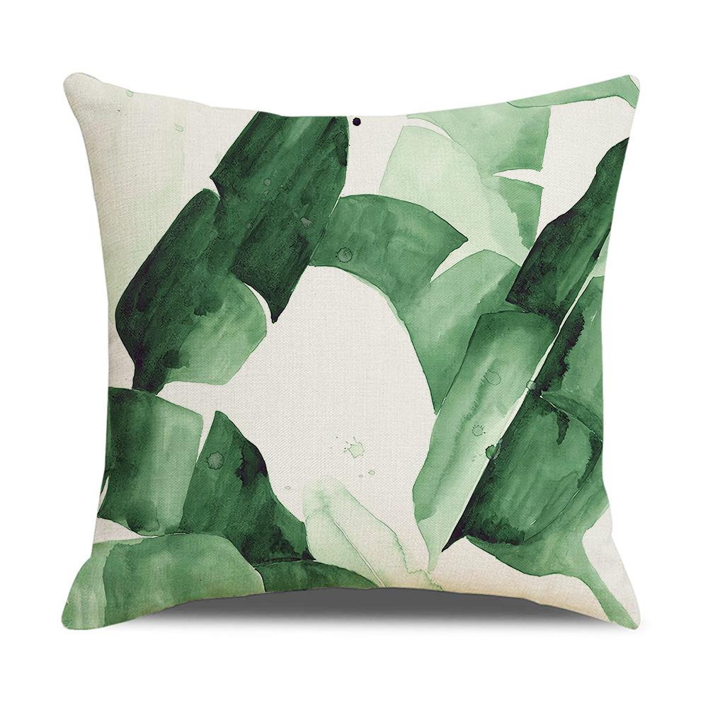 Ins Nordic Tropical Plant Pillow Cover New Home Furnishings Office Lumbar Cushion Pillow Cover