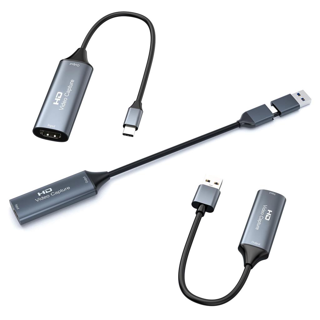 TypeC+USB2.0 Dual-Head 4K Game Streaming & Recording Video Capture Card